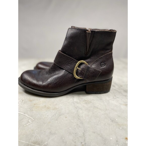 Born Liona Boots Women’s 7.5 Mahogany Leather - Picture 3 of 10